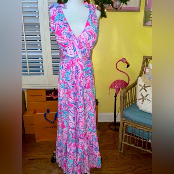 Lilly Pulitzer NWT Maxine Dress Midi Dress 🦄 Don't Be Jelly Size 10,12 - Picture 7 of 9